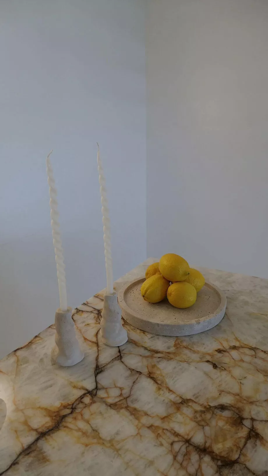 מגש שיש דקורטיבי עגול