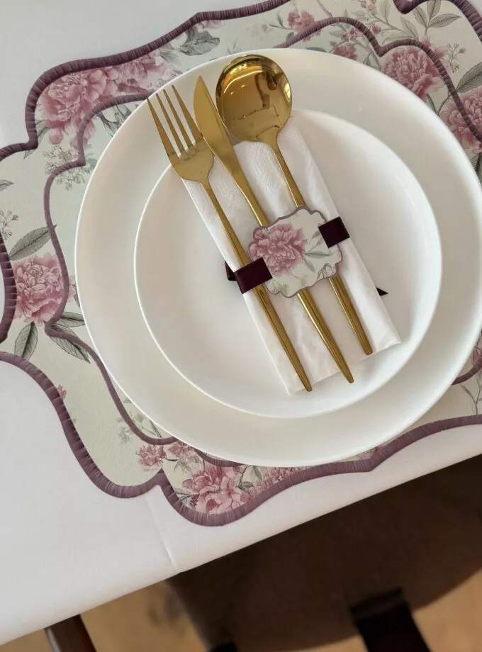 סט 6 פלייסמנטים + חבקים מקרטון no 4