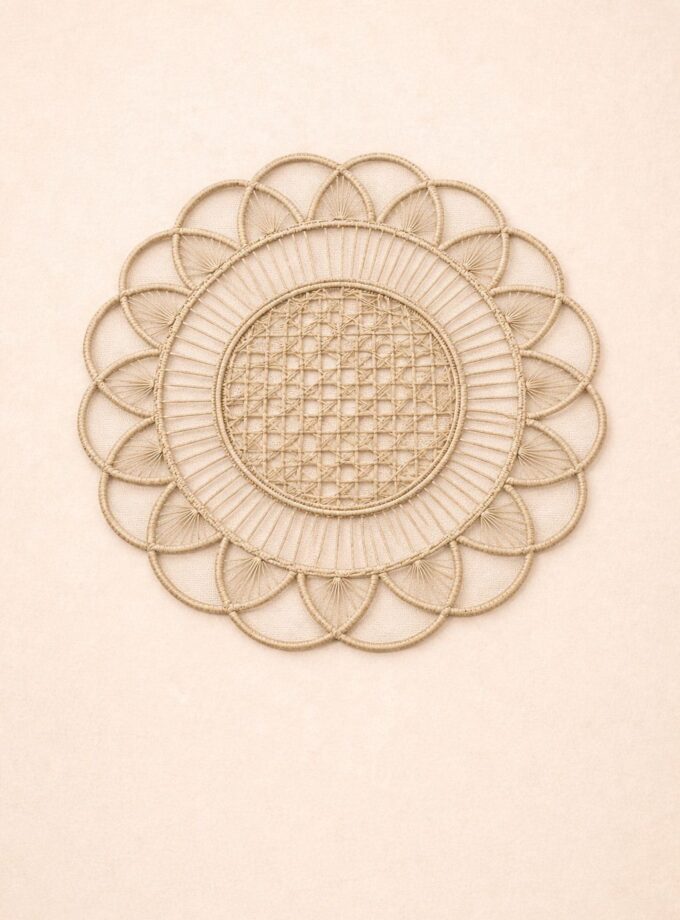 פלייסמטים מקרטון בעיצוב יוקרתי – סט של 6 - בז' בהיר