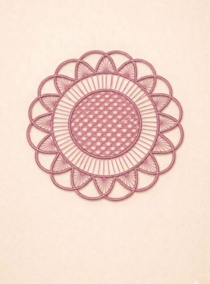 פלייסמטים מקרטון בעיצוב יוקרתי – סט של 6 - ורוד