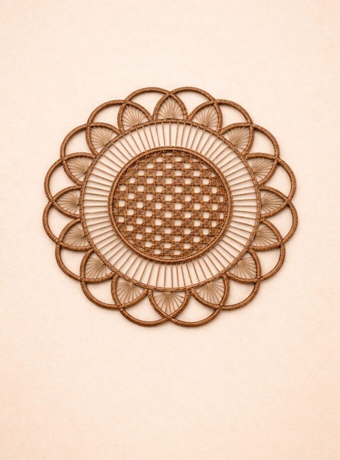 פלייסמטים מקרטון בעיצוב יוקרתי – סט של 6 - חום